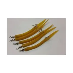 Sølvkroken Sölvkroken Gummimakk Gul 8/0 I 5-pack