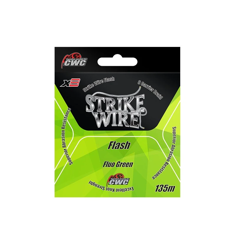 Strike Wire Flash X8 0,14mm 9kg 135m - Fluo Green 3 Strike Wire Flash X8 0,14mm 9kg 135m - Fluo Green