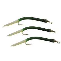 Wiggler Gummimakk Riggad 4/0 - Grön Lys