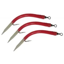 Wiggler Gummimakk Riggad 4/0 - Röd Lys